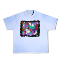 Grape Ice halloween ghost and turquoise glitter background Urban Heavy Tee - BundleAndBundleShop