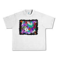 Lunar Rock halloween ghost and turquoise glitter background Urban Heavy Tee - BundleAndBundleShop