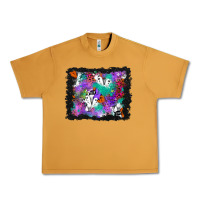 Peanut Butter halloween ghost and turquoise glitter background Urban Heavy Tee - BundleAndBundleShop