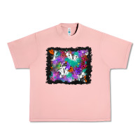 Salmon halloween ghost and turquoise glitter background Urban Heavy Tee - BundleAndBundleShop