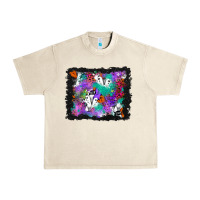 Sandshell halloween ghost and turquoise glitter background Urban Heavy Tee - BundleAndBundleShop