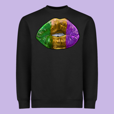 Mardi Gras Kiss Heavyweight Sweatshirt Designed By Ranaportraitstore