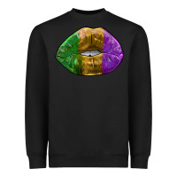 Black mardi gras kiss Heavyweight Sweatshirt - RanaPortraitStore