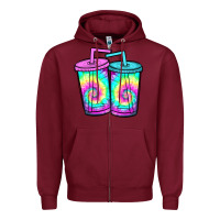 Tie Dye Loaded Tea Zipper Hoodie | Teevron