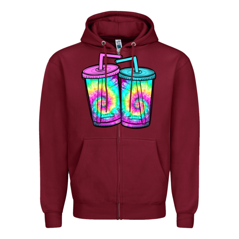 Tie Dye Loaded Tea Zipper Hoodie by JahusDesignShop | Teevron