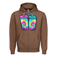 Chestnut tie dye loaded tea Zipper Hoodie - JahusDesignShop