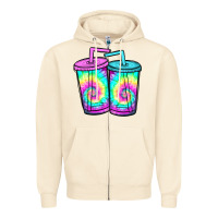 Sandshell tie dye loaded tea Zipper Hoodie - JahusDesignShop