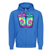 True Royal tie dye loaded tea Zipper Hoodie - JahusDesignShop
