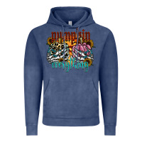 Vintage Denim Pumpkin Everything Vintage Hoodie - CowhideDigitalArt