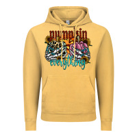 Vintage Mustard Pumpkin Everything Vintage Hoodie - CowhideDigitalArt