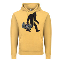 Vintage Mustard bigfoot beatbox boom box retro   bigfoot boom box Vintage Hoodie - DesigneFamous