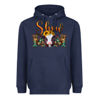 Navy show mom baby cow Heavyweight Hoodie - Jasminsmagicworld