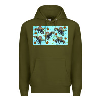 Army Green spinosaurus sippy cup Premium Hoodie - Artiststas