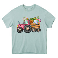 Arona Easter bunny tractor Heavy Core Tee - CowGirlArtShop