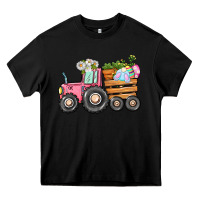 Black Easter bunny tractor Heavy Core Tee - CowGirlArtShop
