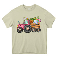 Mossy Easter bunny tractor Heavy Core Tee - CowGirlArtShop