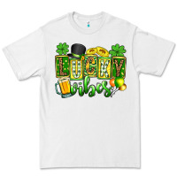 White St. Patrick's Lucky vibes Premium Tee - OliviaCreatesArt