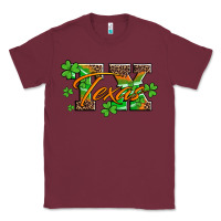 Burgundy st patricks day texas Classic Tee - Artiststas