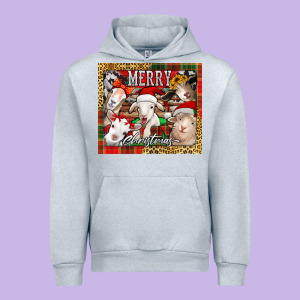 Merry Christmas Goats Tumbler Urban Hoodie Designed By Jasminsmagicworld