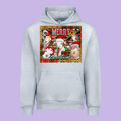 Merry Christmas Goats Tumbler Urban Hoodie Designed By Jasminsmagicworld