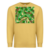Antique Gold shamrock leopard Premium Sweatshirt - RanaPortraitStore