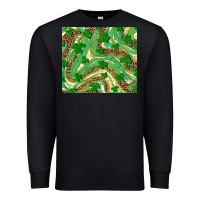 Black shamrock leopard Premium Sweatshirt - RanaPortraitStore