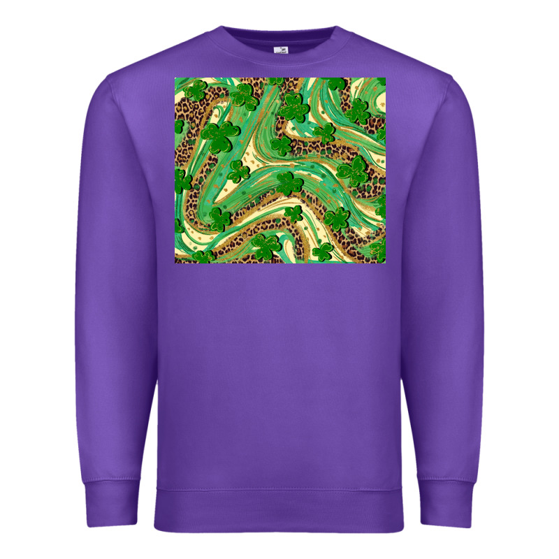 Shamrock Leopard Premium Sweatshirt by RanaPortraitStore | Teevron