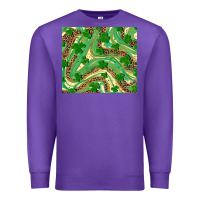Purple shamrock leopard Premium Sweatshirt - RanaPortraitStore