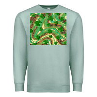 Seafoam shamrock leopard Premium Sweatshirt - RanaPortraitStore