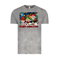 Cloud Rock merry christmas gnomies wagon Vintage Tee - FaDigitalArtStudio