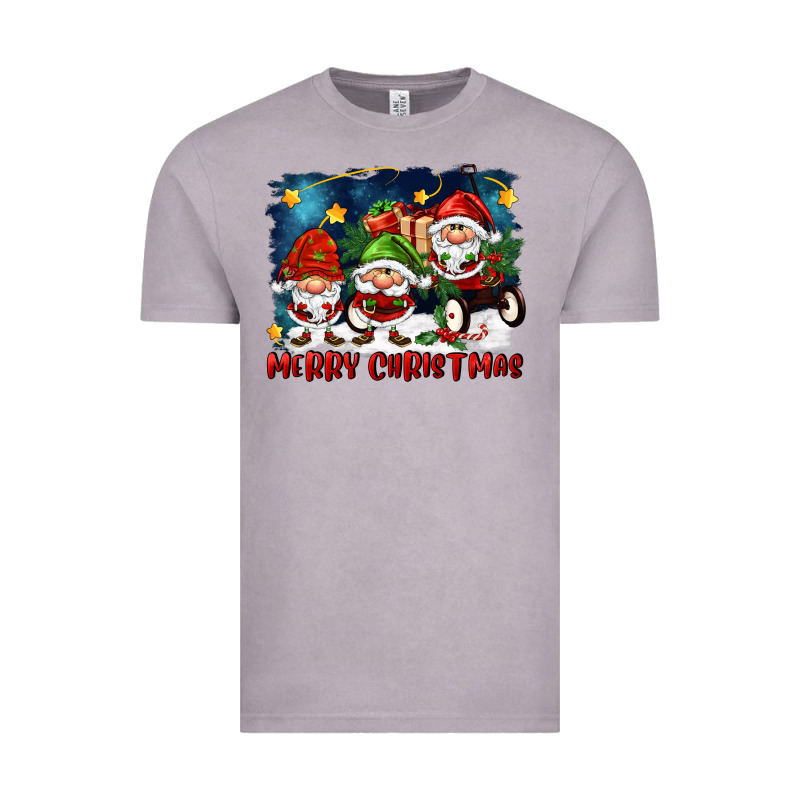 Merry Christmas Gnomies Wagon Vintage Tee by FaDigitalArtStudio | Teevron