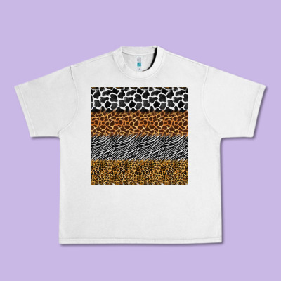 Safari Animals Seamless Pattern Urban Heavy Tee Designed By Bundleandbundleshop