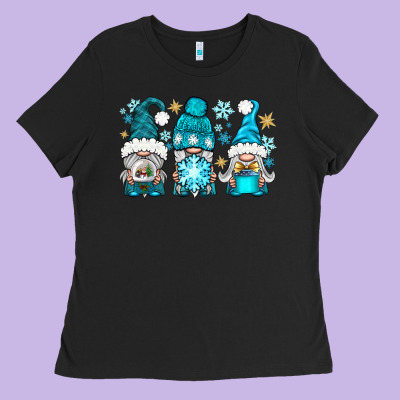 Winter Gnomies Ladies Tee Designed By Bundleandbundleshop