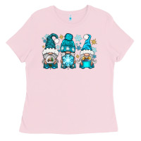 Bubblegum Pink winter gnomies Ladies Tee - BundleAndBundleShop