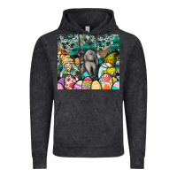 Vintage Black easter Vintage Hoodie - CowhideDigitalArt