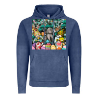 Vintage Denim easter Vintage Hoodie - CowhideDigitalArt