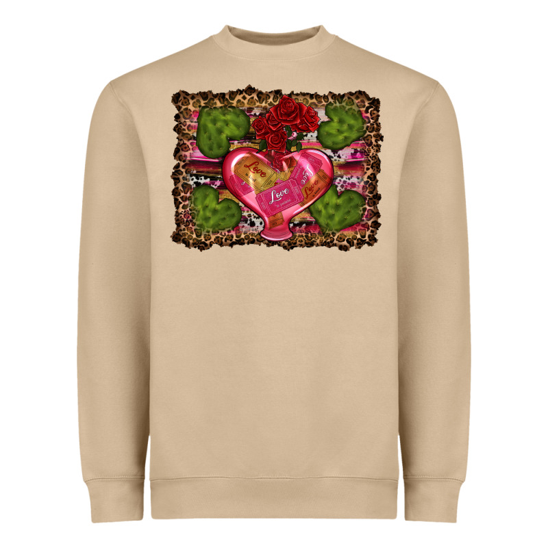Western Background Valentine's Day Heavyweight Sweatshirt by RanaPortraitStore | Teevron