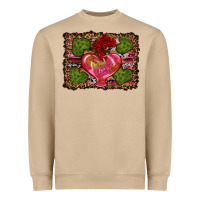 Mushroom Western Background Valentine's Day Heavyweight Sweatshirt - RanaPortraitStore