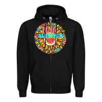 Black hello summer Zipper Hoodie - JahusDesignShop