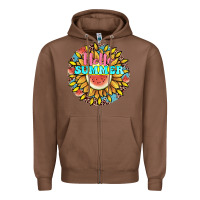 Chestnut hello summer Zipper Hoodie - JahusDesignShop