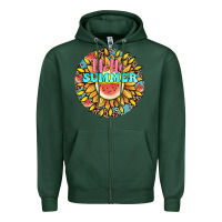Sports Green hello summer Zipper Hoodie - JahusDesignShop