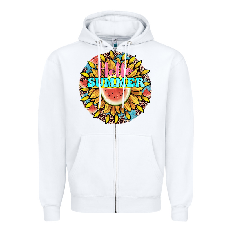 Hello Summer Zipper Hoodie by JahusDesignShop | Teevron