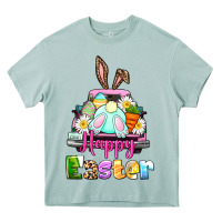 Bunny Happy Easter Truck Heavy Core Tee | Teevron