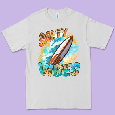 Salty Vibes Premium Tee Designed By Fadigitalartstudio