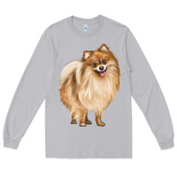 Moon Dust Pomeranian Dog Illustrations Long Sleeve Tee - LillyAllenDesigns