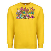 Lemon rockin the night shift cna life Premium Sweatshirt - RanaPortraitStore