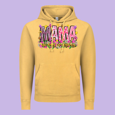 Mama All Day Everyday Vintage Hoodie Designed By Cowhidedigitalart