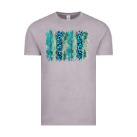 Vintage Zinc turquoise leopard watercolor brushstroke background Vintage Tee - RanaPortraitStore