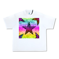 White zebra glitter star seamless pattern Urban Heavy Tee - BundleAndBundleShop
