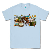 Dusty Blue rodeo cowboy coffee cups Classic Tee - OliviaCreatesArt